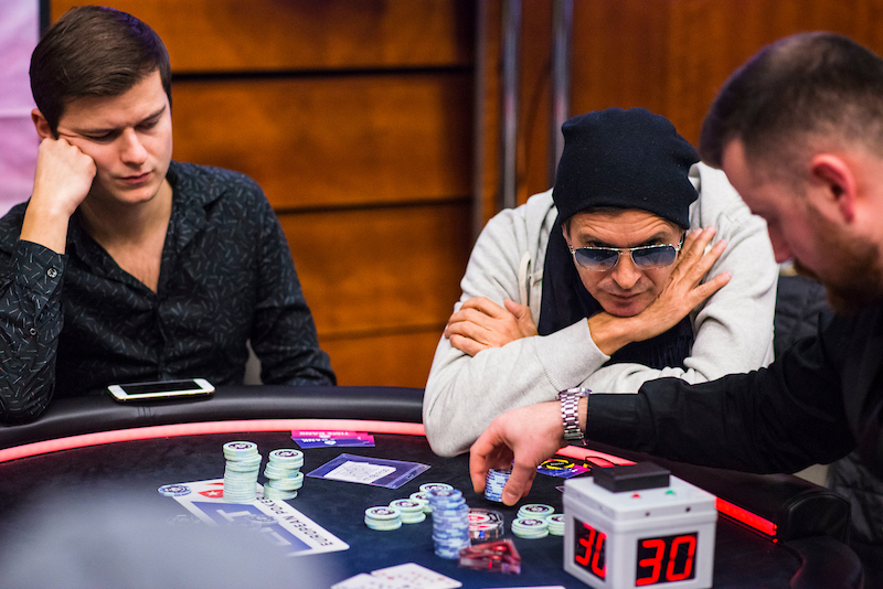 Laurynas Levinskas & Evangelos Bechrakis_2018 EPT Prague_Main Event_Day 5_Giron_8JG2289
